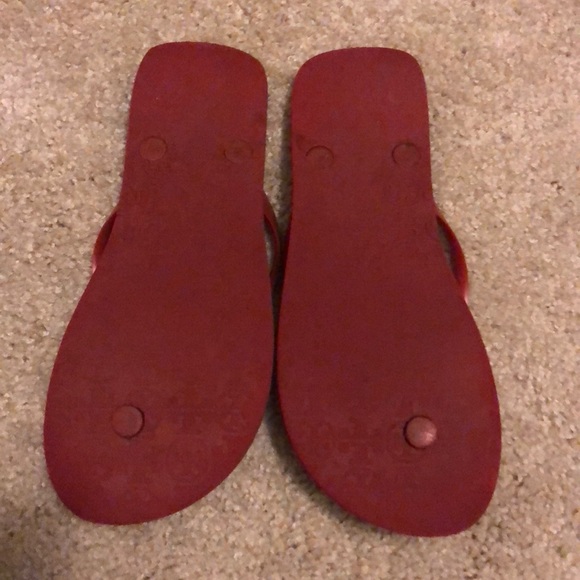 Red Tory Burch flip flops - Picture 3 of 7